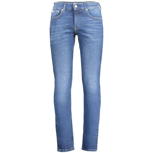 Calvin Klein Blue Cotton Jeans & Pant