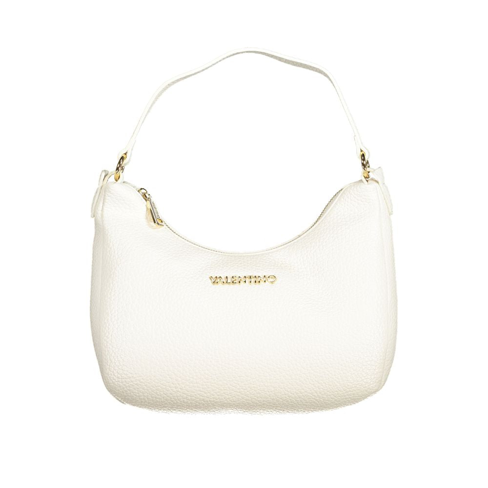 Front view with bag zipped and handles upright.
