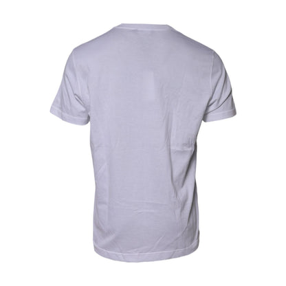 Dolce & Gabbana White DG LOVE Patch Short Sleeves T-shirt