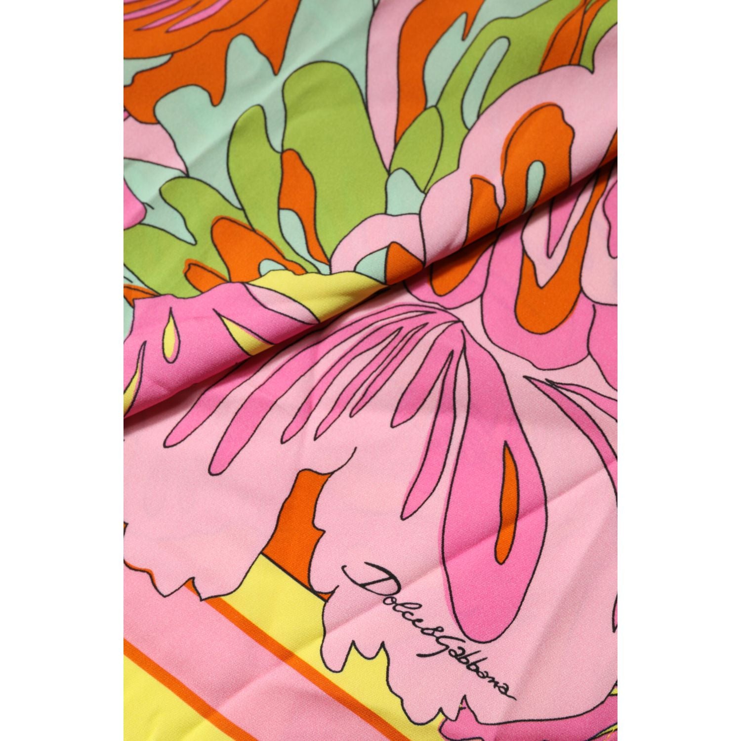 Dolce & Gabbana Multicolor Floral Round Neck Sleeveless Top