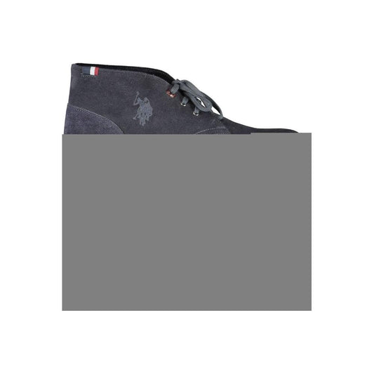 U.S. POLO ASSN. Blue Leather Men Ankle Boot