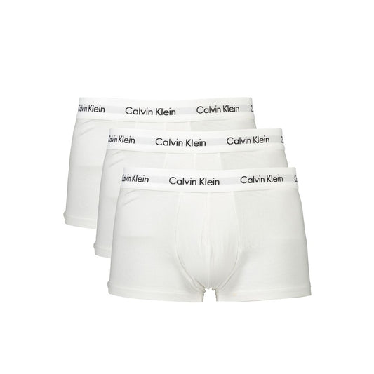 Calvin Klein White Cotton Men Trunk