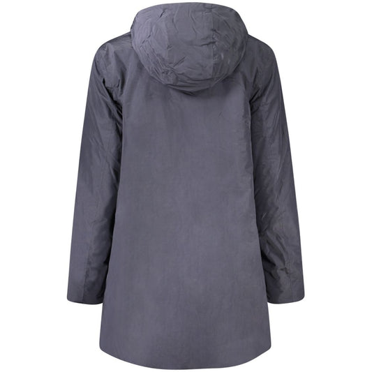 K-WAY Blue Polyamide Women Jacket KW-34184-S