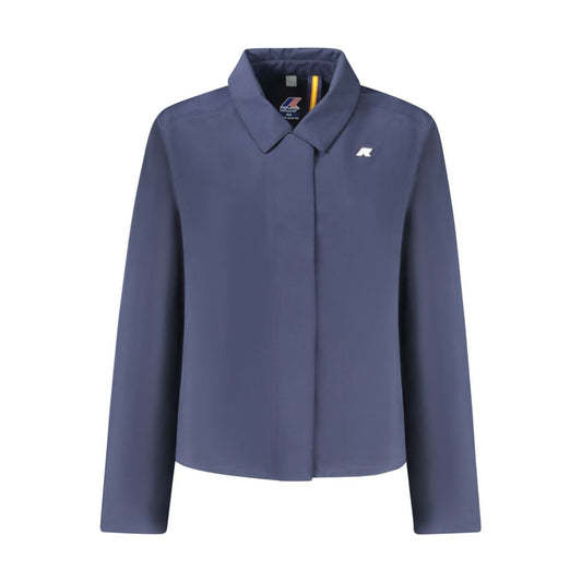 K-WAY Blue Polyester Women Jacket KW-34203-S