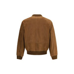 Yves Salomon Suede Bomber Jacket YV-25E25EHV20464B20WA2234-IT50 | L