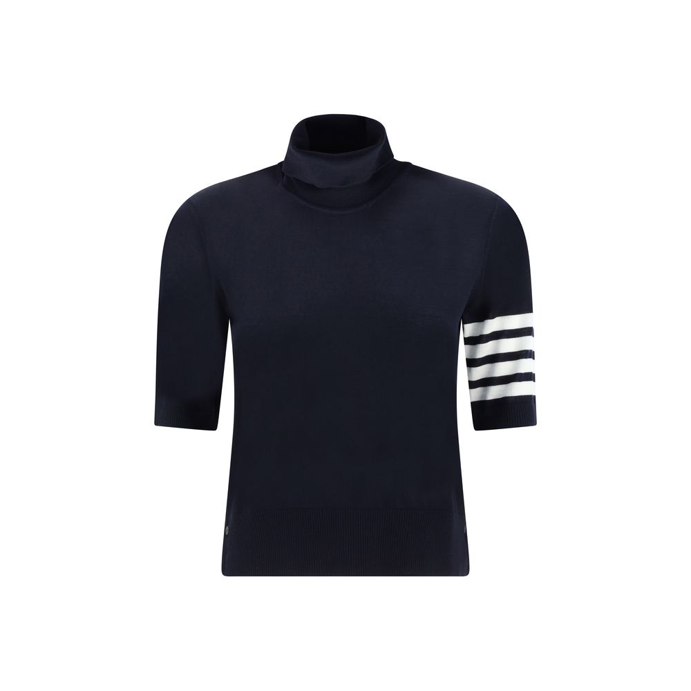 Thom Browne Blue Polyamide Turtleneck