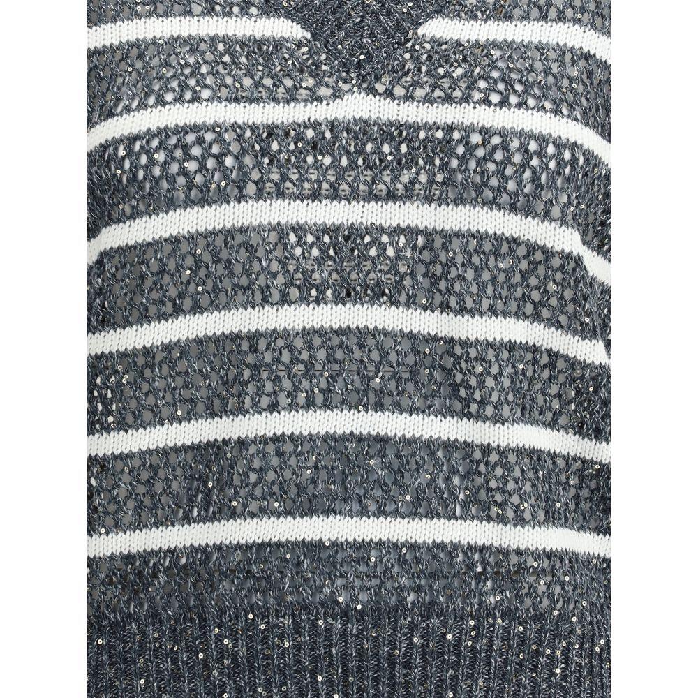 Brunello Cucinelli Striped Vest BR-MCO558902CAS74-XXL