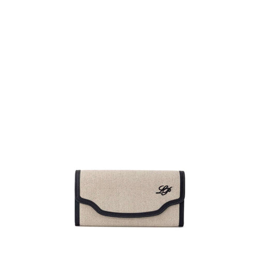 Loro Piana Beige Fabric And Leather Wallet LOPI-9340672