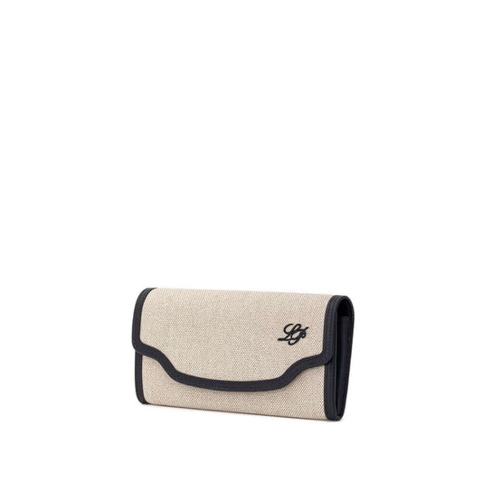 Loro Piana Beige Fabric And Leather Wallet LOPI-9340672