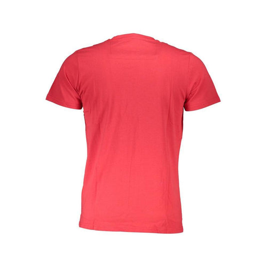 Cavalli Class Red Cotton Men T-Shirt CA-37943-L