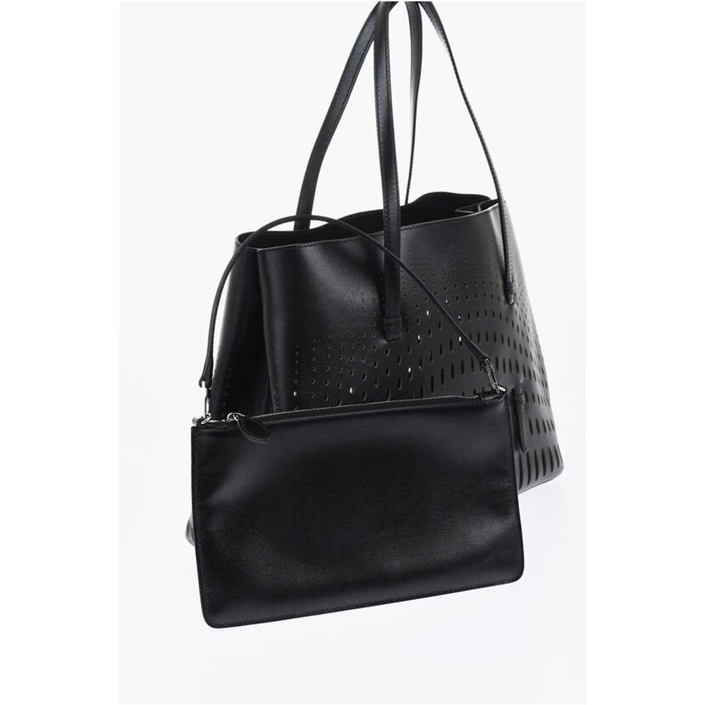 Front view with bag zipped and handles upright.