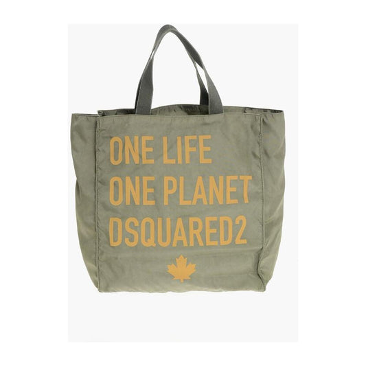 Dsquared² OLOP Nylon Tote Bag with Front Print