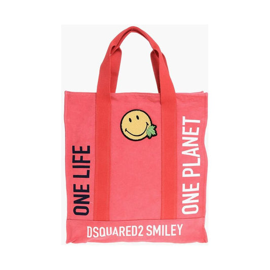 Dsquared² OLOP Canvas SMILEY Tote Bag