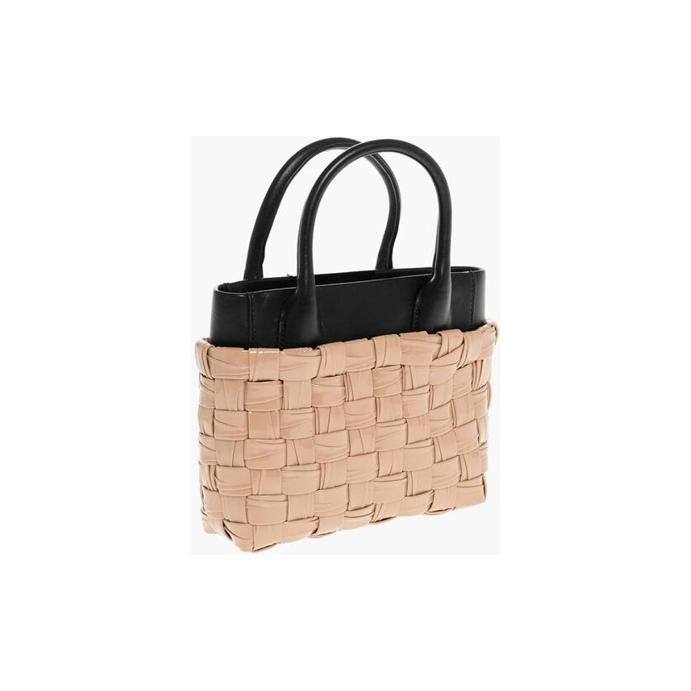 Front view with bag zipped and handles upright.