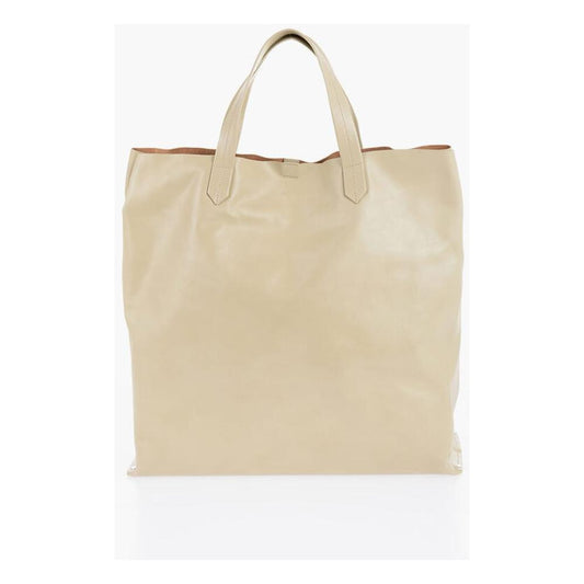 Jil Sander Leather TAPE Shopping Bag with Adjustable Shoulder Strap