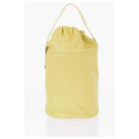 Jil Sander Leather Bucket Bag with Removable Shoulder Strap