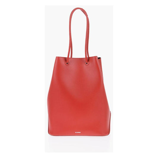 Jil Sander Leather Tote Bag with Card Shaped Inner Pockets