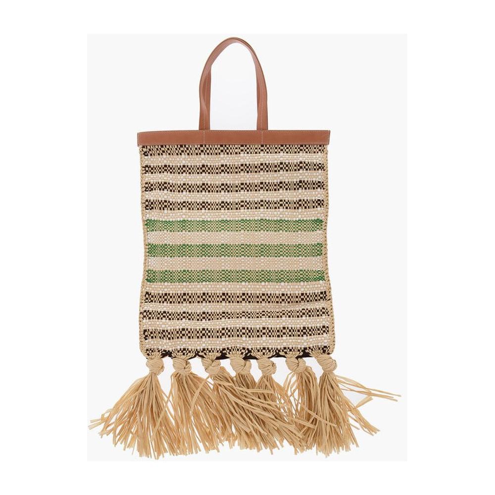 Front view with bag zipped and handles upright.