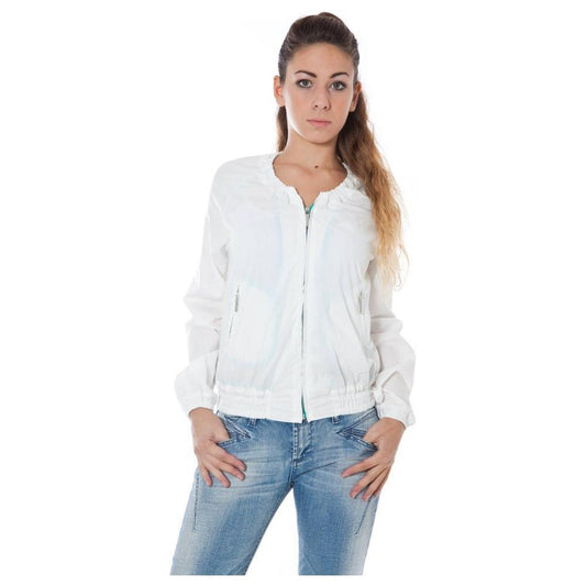 Phard White Cotton Women Jacket PH-37991-42