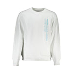 Calvin Klein Crisp White Crew Neck Cotton-Blend Sweater CA-26165-L