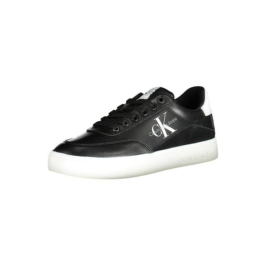 Calvin Klein Black Leather Women Sneaker