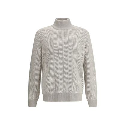 Brunello Cucinelli White Cashmere Cashmere Sweater