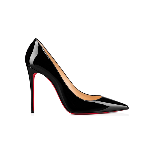 Christian Louboutin Black Patent Leather Kate Décolleté 100