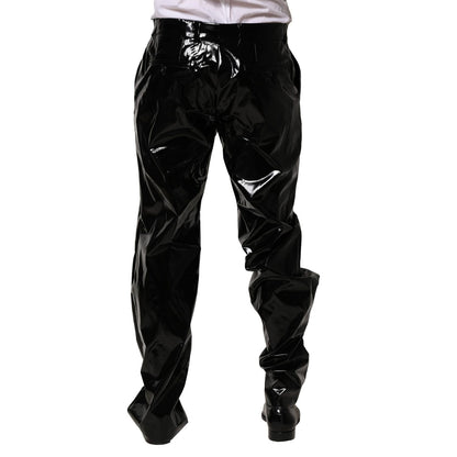 Dolce & Gabbana Black Nylon Straight Men Pants