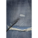 Dolce & Gabbana Blue Washed Tattered Cotton Men Jeans PAN76449-46