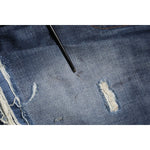Dolce & Gabbana Blue Washed Tattered Cotton Men Jeans PAN76449-46