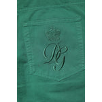 Dolce & Gabbana Green Cotton Stretch Skinny Men Denim Jeans