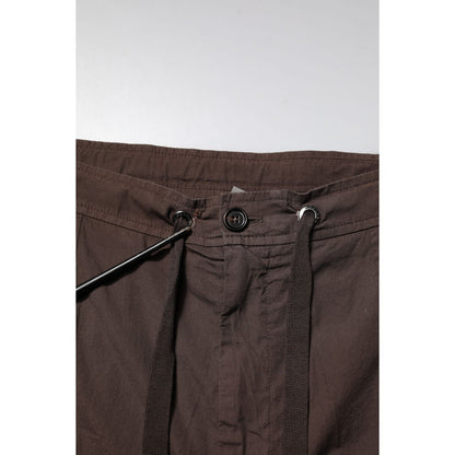 Dolce & Gabbana Brown Cotton Cargo Jogger Men Pants