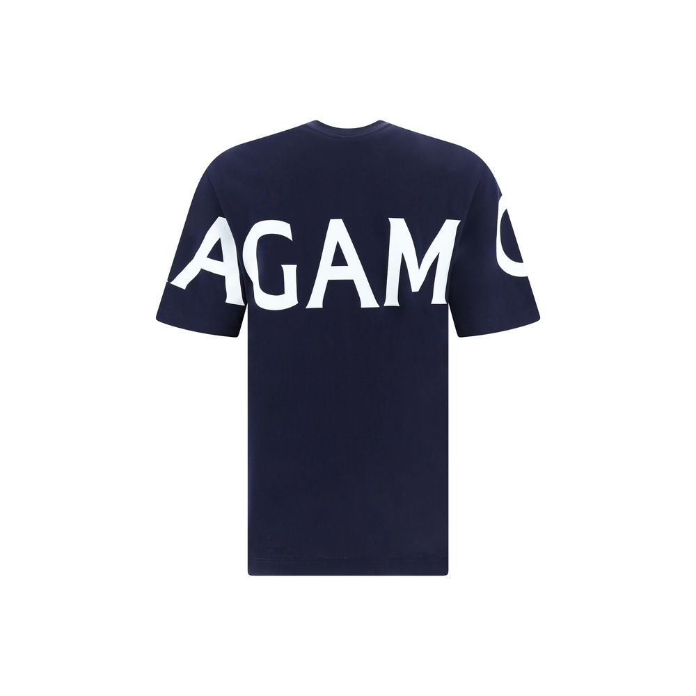 Ferragamo Blue Cotton T-Shirt