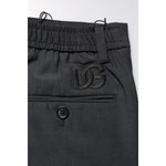 Dolce & Gabbana Black Wool Dress Slim Formal Pants