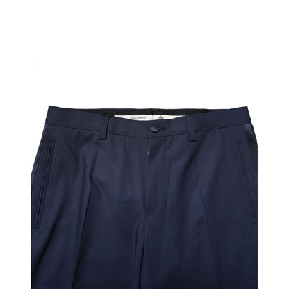 Dolce & Gabbana Dark Blue Wool Dress Formal Pants