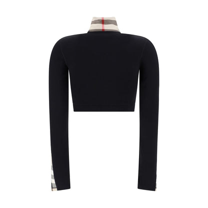 Burberry Black Elastane Sweatshirt