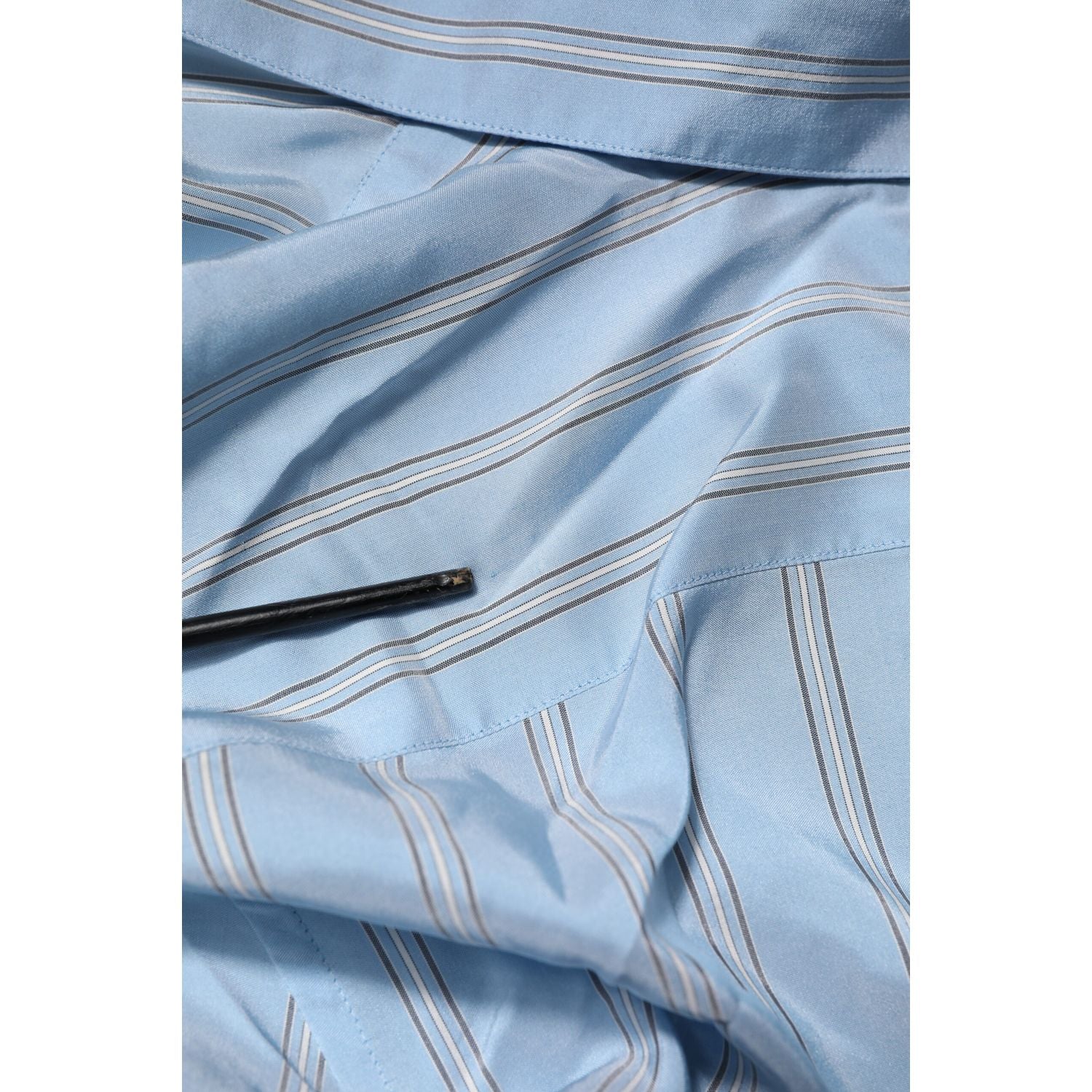 Dolce & Gabbana Light Blue MARTINI Striped Formal Dress Shirt