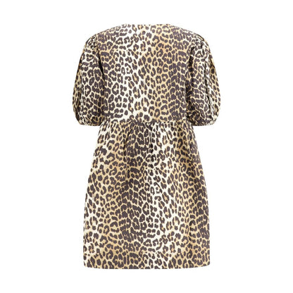 Ganni Brown Cotton Casual Dress