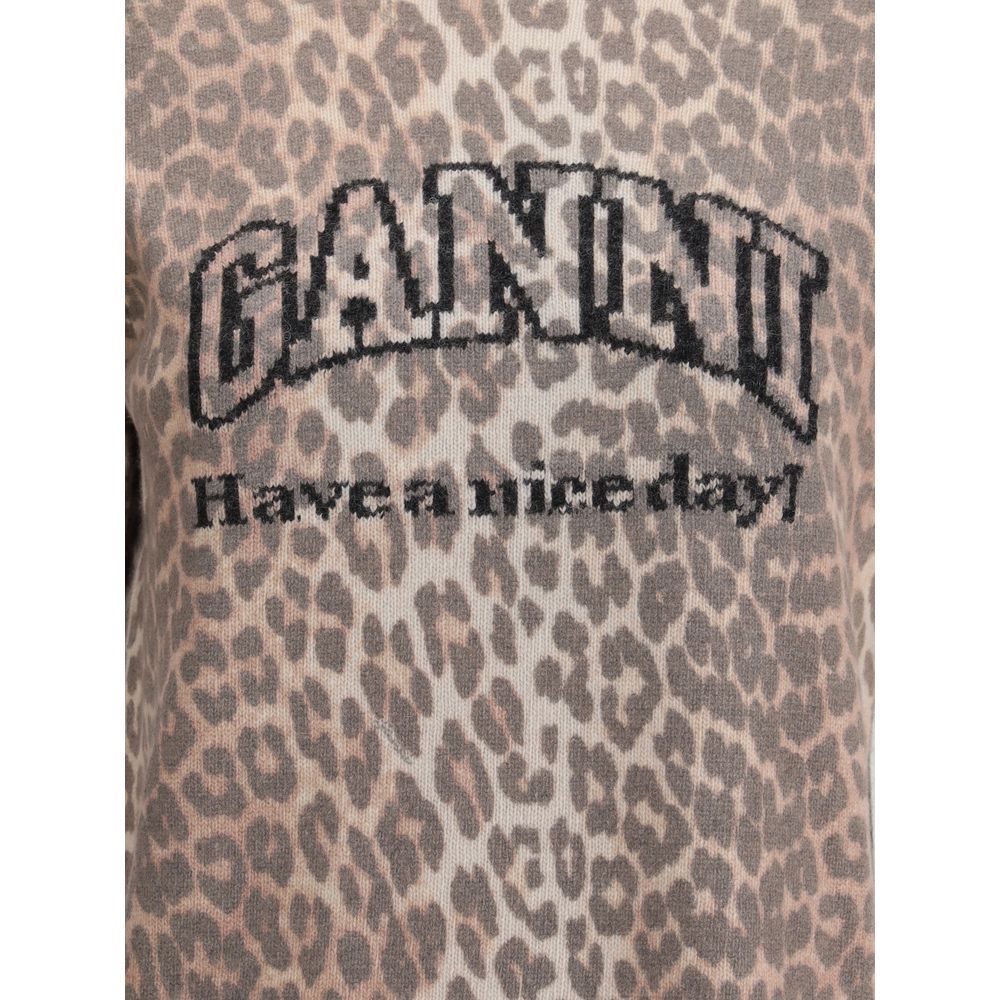 Ganni Multicolor Recycled Wool Sweatshirt