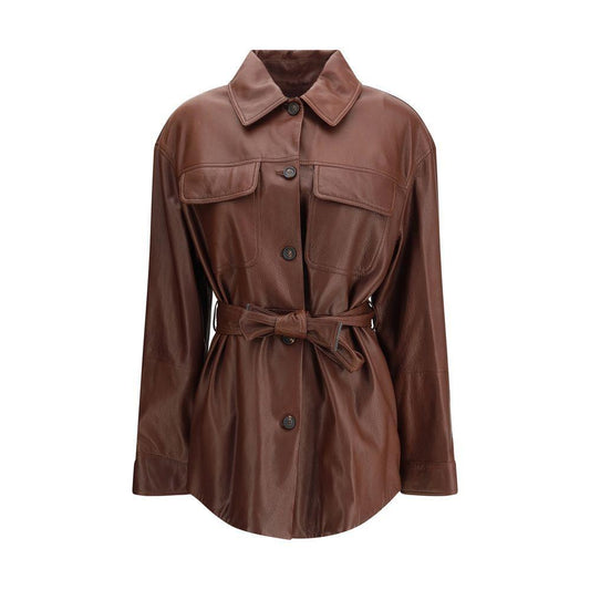Brunello Cucinelli Saharan leather Jacket BR-MPMUL7453PC4193-IT42 | L