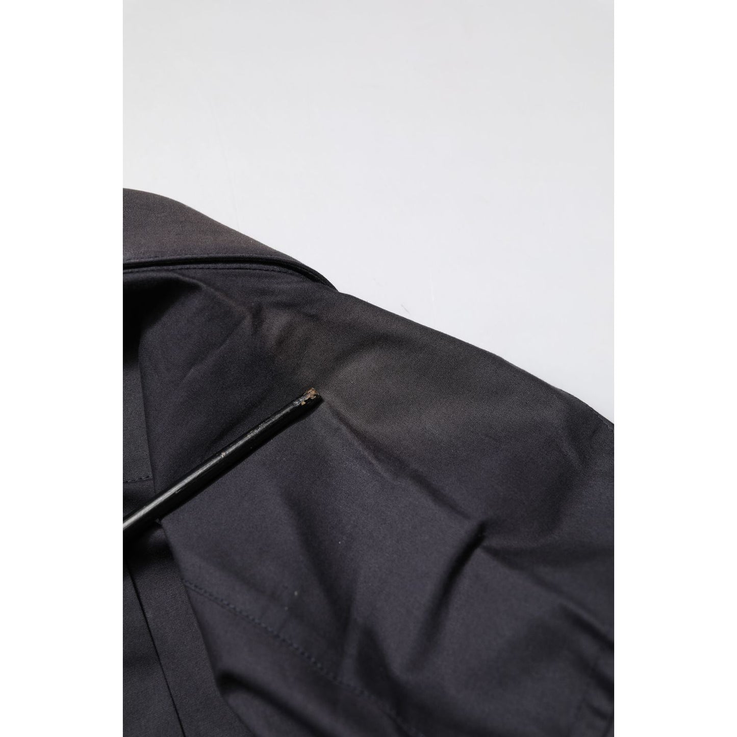 Dolce & Gabbana Blue Cotton GOLD Long Sleeves Formal Shirt