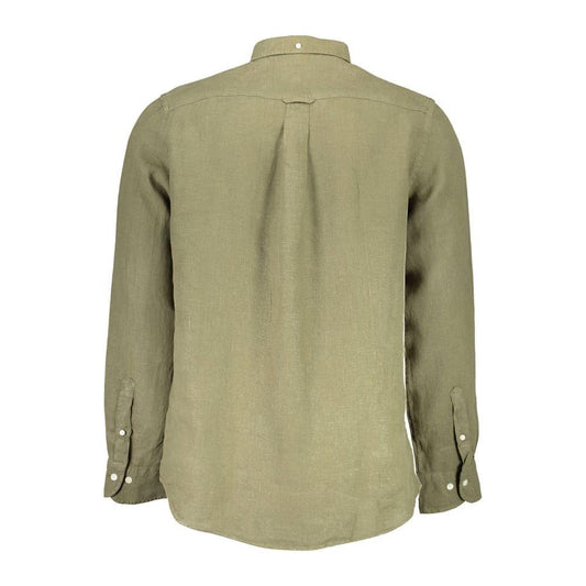 Gant Gant Green Linen Men Shirt GA-14136-S