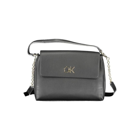 Calvin Klein Black Polyester Women Handbag CA-15386
