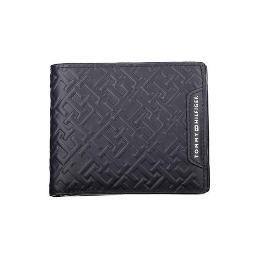 Tommy Hilfiger Blue Leather Men Wallet