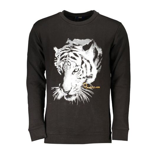 Cavalli Class Black Cotton Sweater CA-26759-S