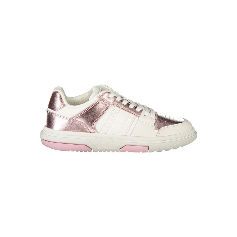Tommy HilfigerTommy Hilfiger White Polyethylene Women Sneaker1728,67403481248,EU36/US6,EU37/US7,New with tags,Sneakers - Women - Shoes,Tommy Hilfiger,White,Women