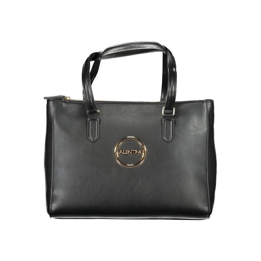 Front view with bag zipped and handles upright.