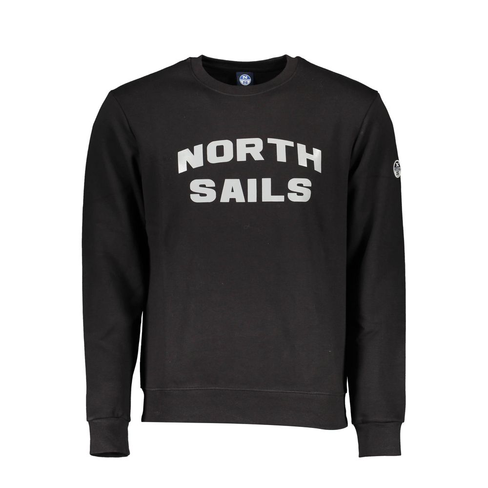 North Sails "Black Cotton Men Sweater"