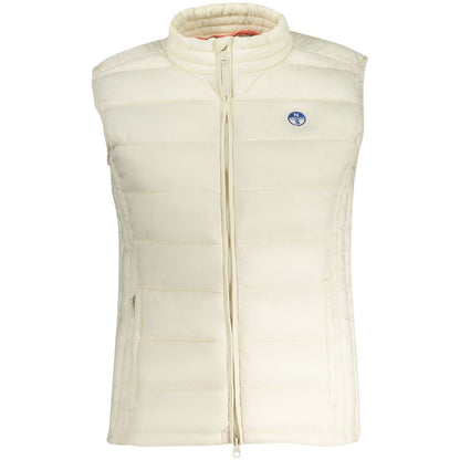 North Sails White Polyamide Women Jacket with logo and zip closure