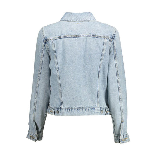 Levi's Light Blue Cotton Women Jacket LE-13032-L